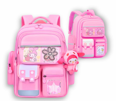 School Backpack Girls Large Pink Japan Otaku DIY Window Pockets Ita Bag Bookbag