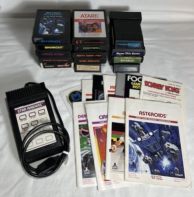 Atari 2600 Lot of 14 Games Bundle, 10 games with manuals, Soccer, Pitfall! more