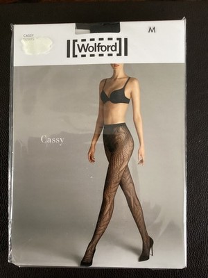 Wolford, Strumpfhose, Cassy, Gr. M, schwarz, Netzstrumpfhose