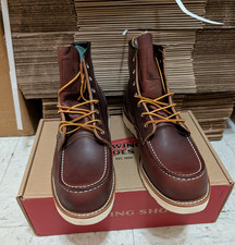 Red Wing Heritage men's 6 inch classic moc toe 8138 work boot Briar Brown