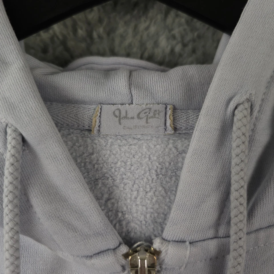 Sudadera con Capucha John Galt Para Mujer Talla Única Azul Gris Cremallera Completa Polar Sudadera con Capucha Foto 3 de 4