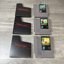 NES Nintendo Baseball Golf Pinball Sports Video Games Tested Working All 5 Screw