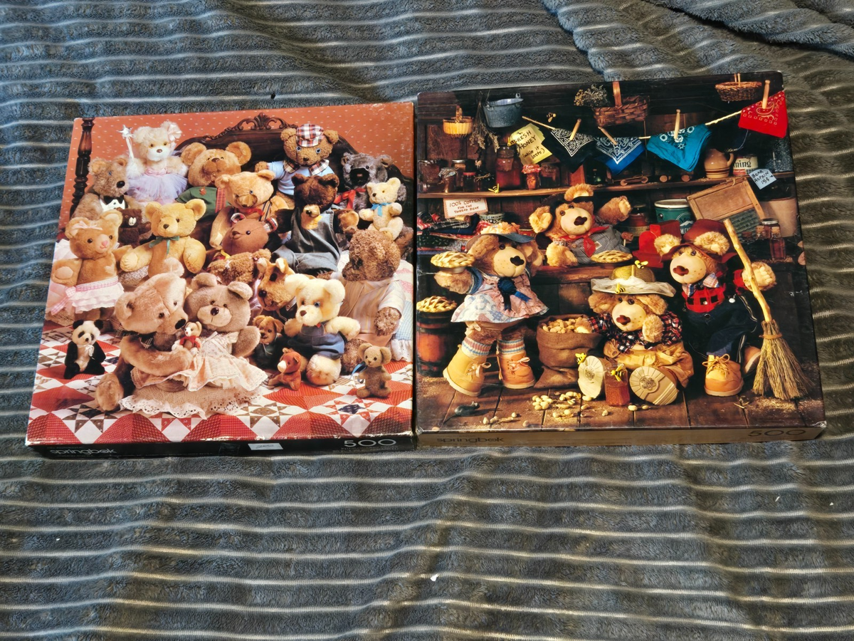 LOT of VTG Springbok 500 pc Jigsaw Puzzles Best of Friends/Moody