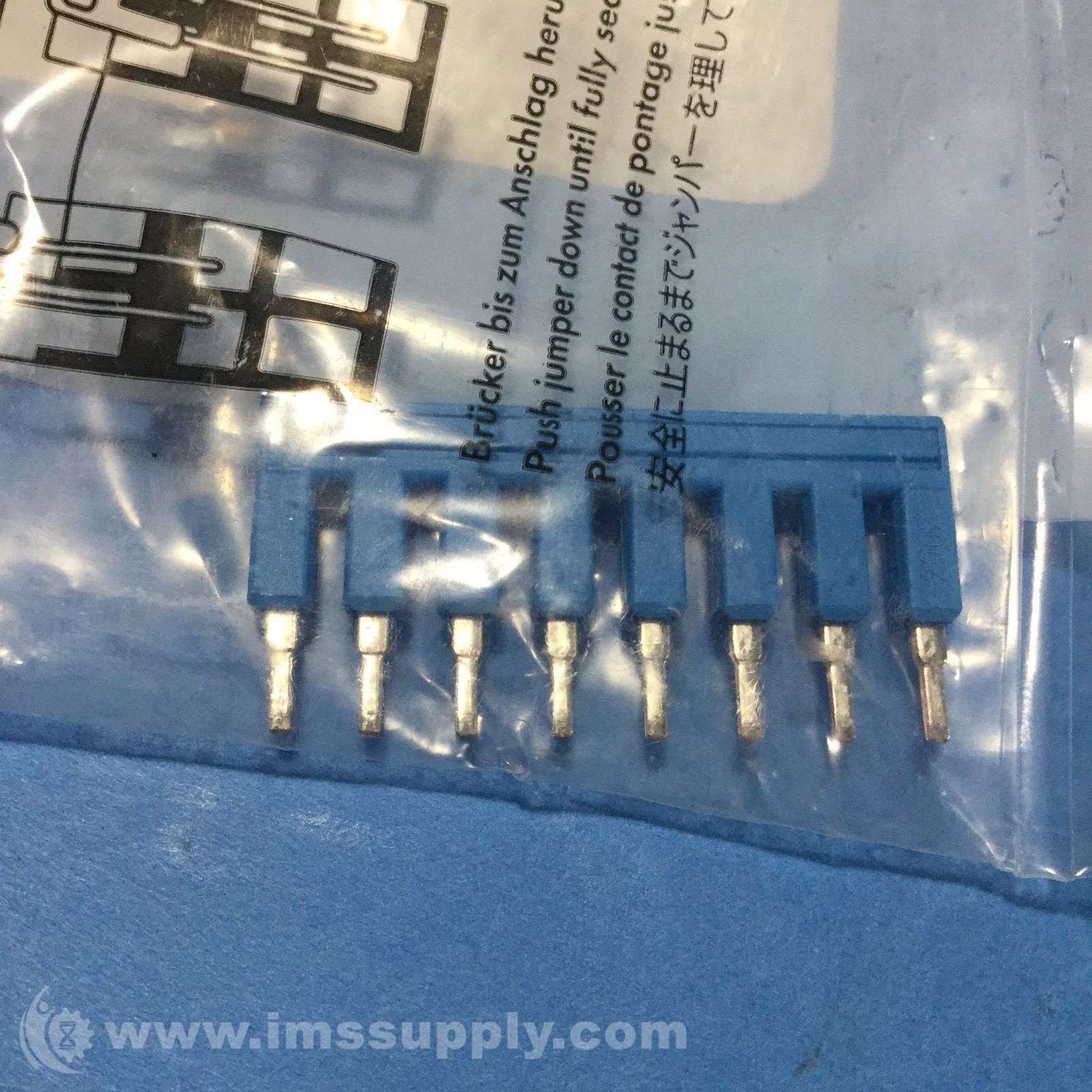Wago 2002-408/000-006 TOPJOB S Jumper for 2002 Series, Insulated FNIP
