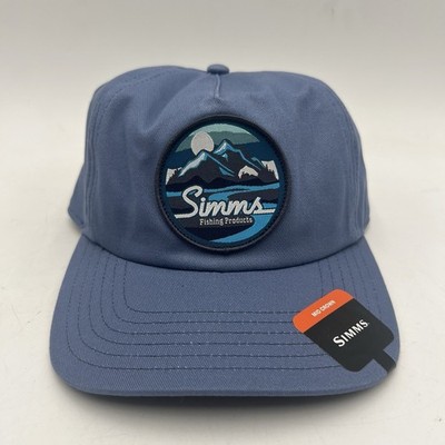 Simms Hat Mens One Size Neptune Blue Double Haul Cap Fishing Adjustable