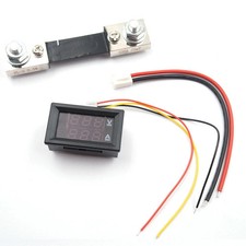 Dc 100v 100a Voltmeter Ammeter Volt Amp Meter Voltage Current Tester With Shunt