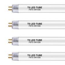 12 Inch F8T5/WW LED Bulbs, 3000K Warm White, T5 LED 5 Watts Replace Fluoresce...