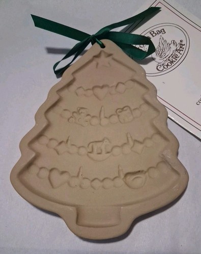 Vintage Brown Bag Cookie Art Christmas Tree Cookie Mold And Santa Lot - Picture 2 of 6