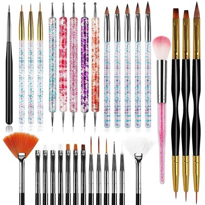 32pcs Nail Art Brushes,acrylic Nail Brush,nail Brushes for Nail Art,nail Art Dot