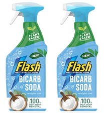 Flash Bicarbonate of Soda Spray Eucalyptus, a Cleaner Fresher Home 800ml 2 pack