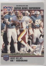 1990 Pro Set Super Bowl XXV Silver Anniversary Box Set Mike Nelms #127 7l6
