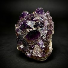 Premium Hematite-Phantom Deep Red Magenta Ametrine Cluster | Deccan Traps, India