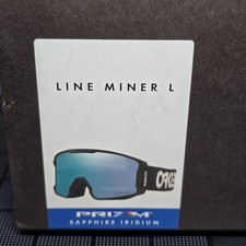 Occhiali da neve Oakley Line Miner L nero Prizm zaffiro iridio snowboard