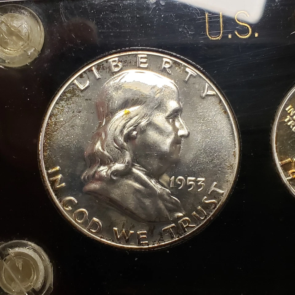 Juego de prueba de plata 1953 Estados Unidos soporte de plástico capital - SKU-X5504 Foto 3 de 4