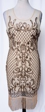 1920S-INSPIRED ART DECO BEADED FLAPPER DRESS FROM UNIQUE VINTAGE