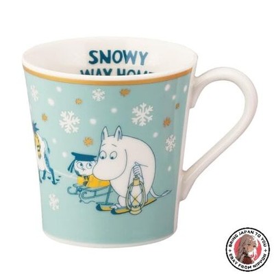 NEW Yamaka Shoten MOOMIN Snowy Way Home Mug 300ml Diameter: Approx. 9x9cm Blue
