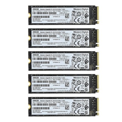 5x 256GB Western Digital SN730 NVMe M.2 SSD Solid State Drive