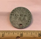 WW1 U.S.A. Military Dogtag (Navy ?) “Swinton T. McElroy” See All Pics!