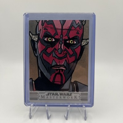 2025 Topps Star Wars Masterwork Darth Maul Sketch 1/1 Nick Gribbon