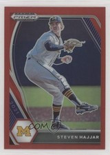 2021 Panini Prizm Draft Picks Red Prizm Steven Hajjar #PDP61 17kh