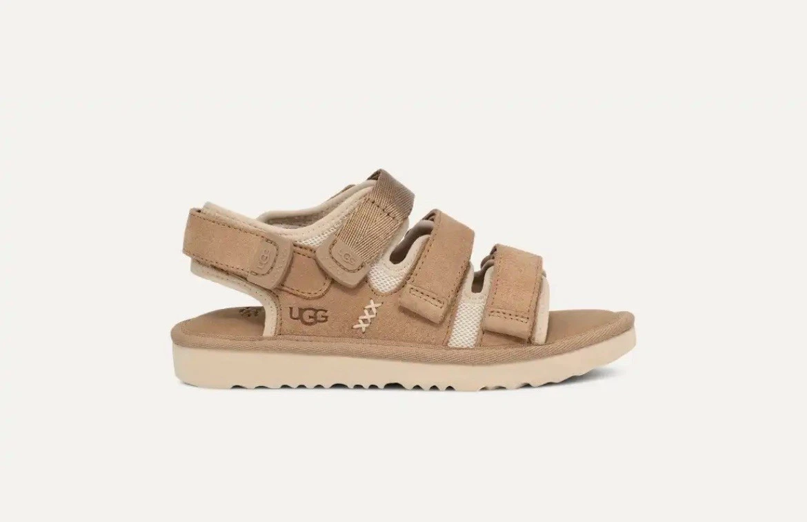 UGG Gol Coast sandali multi cinturino uomo taglia 7 W 9 1153095 nuovi senza etichetta