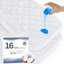 Bassinet Mattress Pad Cover 33" x 20"-Fit for Koola Baby, Mika Micky, BCOL