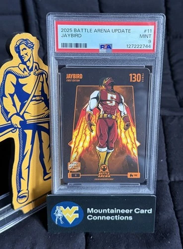 Jayden Daniels RC JAYBIRD Bo Jackson Battle Arena Alpha Update Fire - PSA 9 -