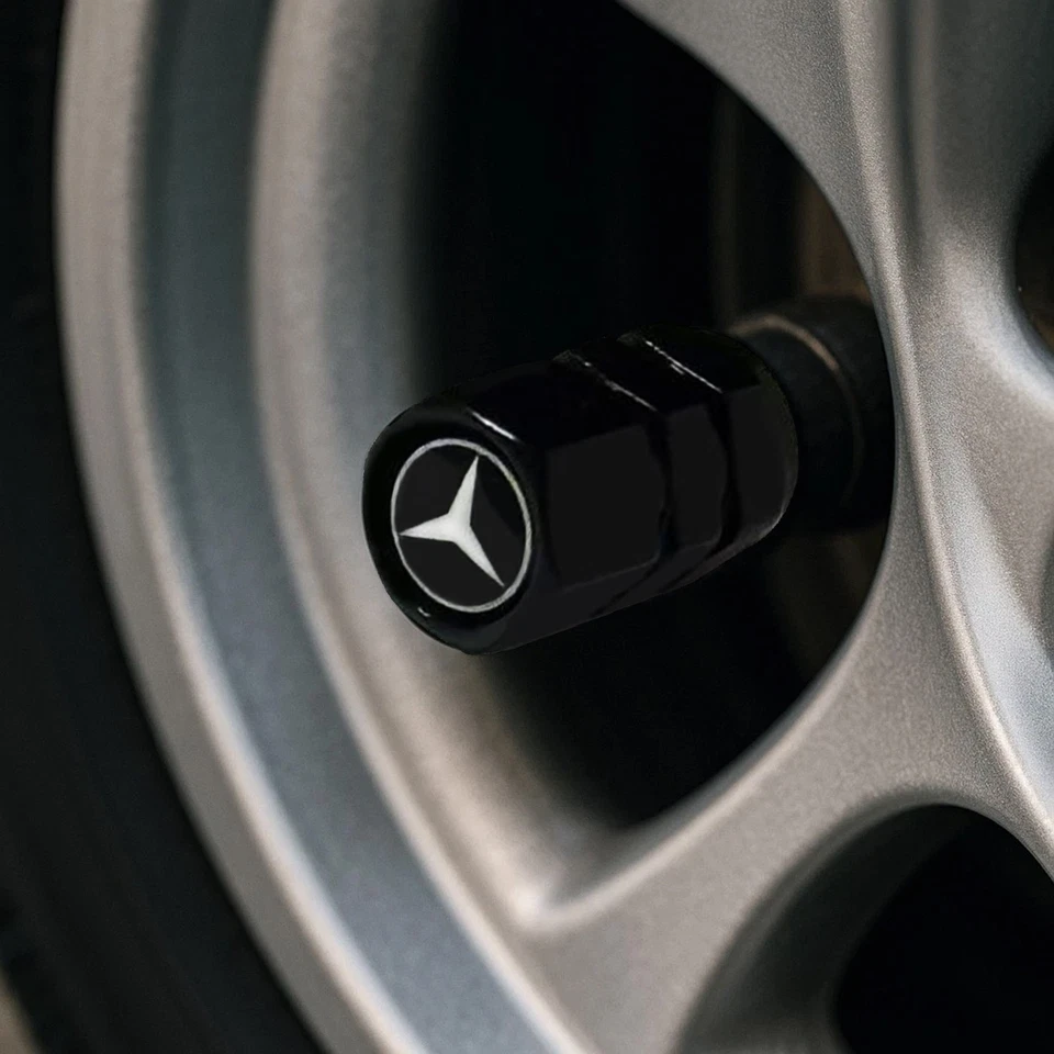 4x Vástago de válvula de aire hexagonal para neumático de coche Mercedes Benz todas las tapas de la serie Foto 2 de 2