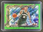 2025-26 Topps Holiday Kyle Kuzma Green Glitter #/5 Bucks