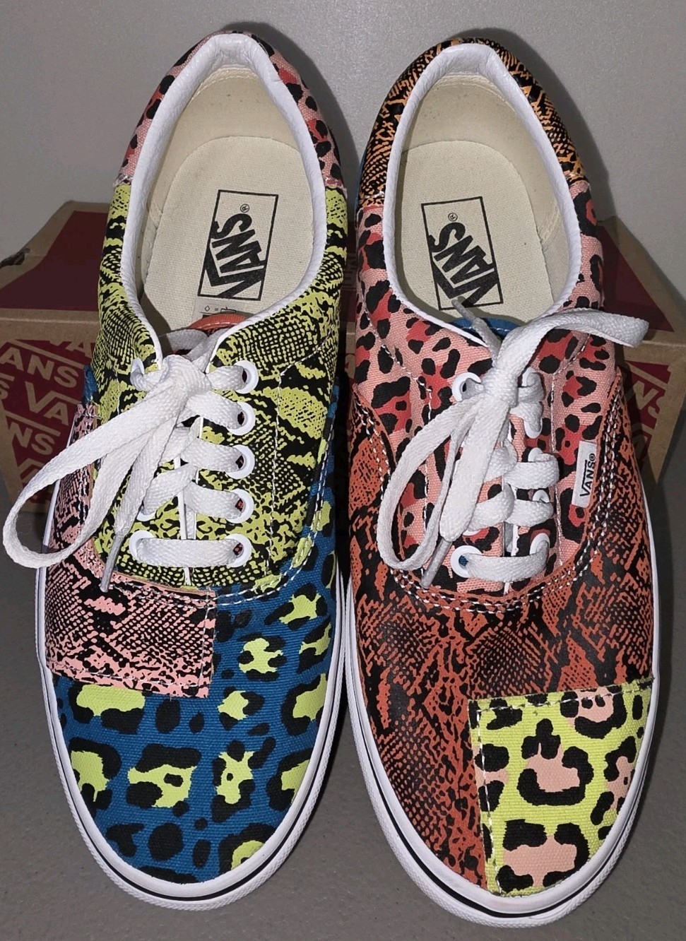 Vans ERA Patchwork Leopard/ Snake Print Shoes Siz… - image 13