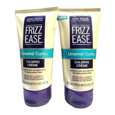 2 john frieda frizz ease unwind curls calming creme 5oz ea