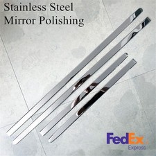 4pcs Glossy Finish Chrome Car Side Skirt Door Side Molding Trim Cover Universal 4pcs Glossy Finish Chrome Car Side Skirt Door Side Molding Trim Cover Universal