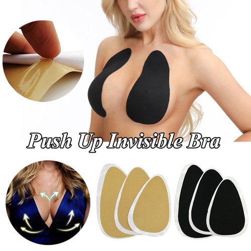 Silicone Push Up Invisible Bra Adhesive Nipple Cover Pasties Boob Breast Lift - Bild 2 von 14