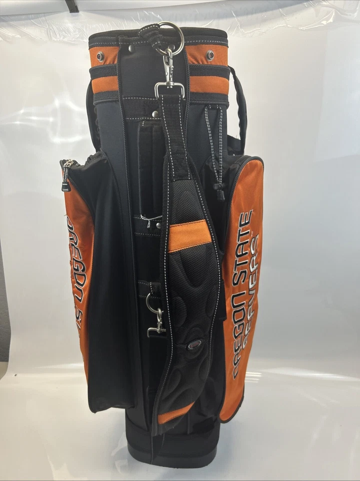 Datrek Oregon State Beavers 14-Way Golf Bag OSU Orange Black – Great Condition - Image 4 of 4