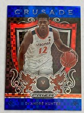2019-20 Panini Prizm Draft Picks Crusade DeAndre Hunter #78 Red White & Blue /99