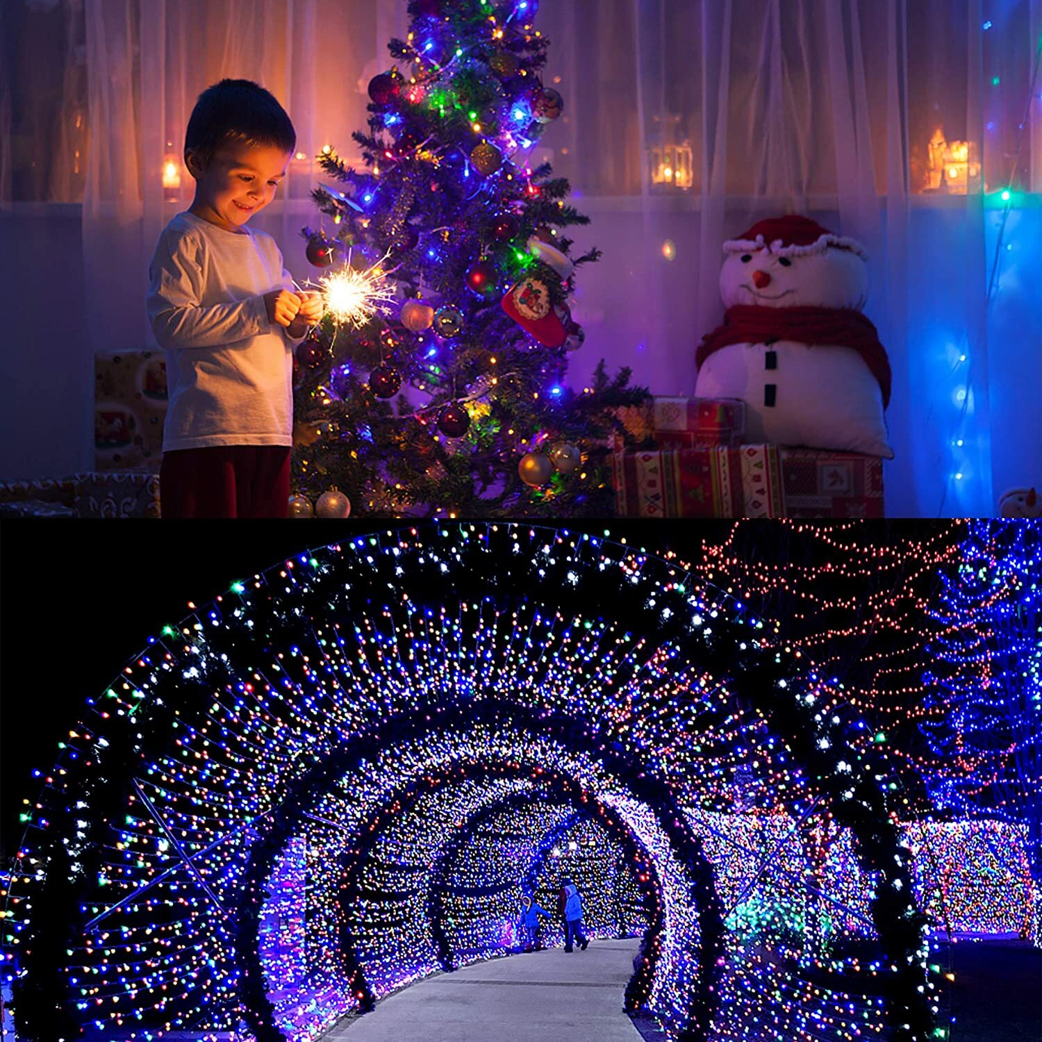 LED Lichterkette Weihnachten Beleuchtung 200/500/1000 LEDs Party Deko  Leuchte | eBay