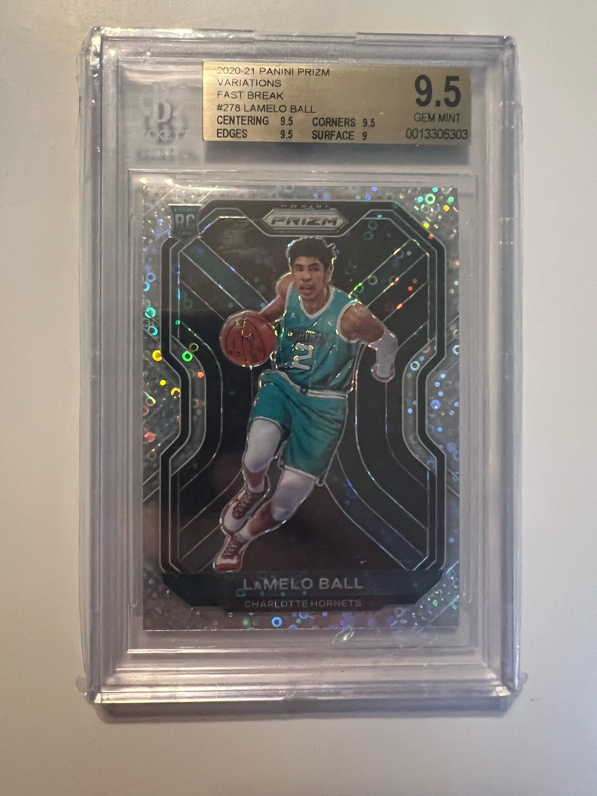 2020-21 LaMelo Ball Panini Prizm Fast Break BGS 9.5