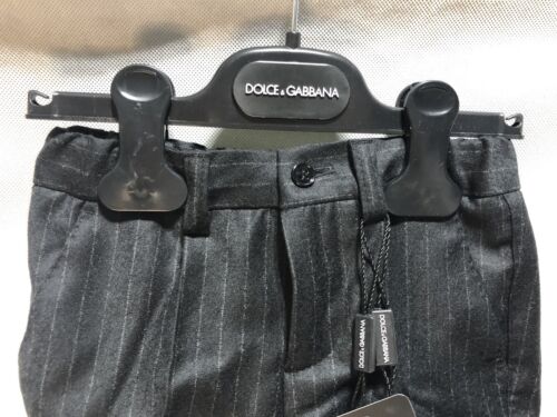NEU $ 215 Dolce & Gabbana D&G Kinder Baby Jungen 3-6 M gestreifte Anzughose Hose - Bild 3 von 10