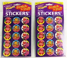 Stinky Stickers 1999 Scratch N Sniff 2 Packs 120 Total TREND Valentine's Day