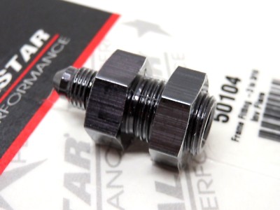 Unbranded Brake Fitting Adapter – 3/16 Inch Line To -3 AN Bulkhead, Aluminum, New