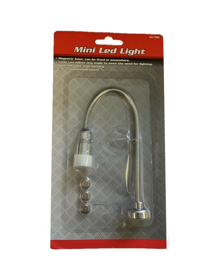 SMALL LED MACHINE LIGHT MAGNETIC BASE BENDY ARM RDGTOOLS