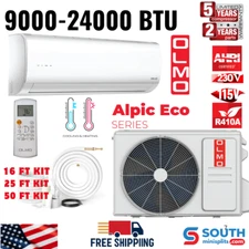 OLMO 9000-24000 BTU Eco Series Single Zone Ductless Mini Split Air Conditioner