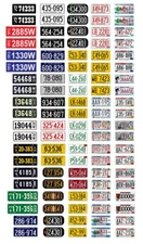 1/64 scale model car assorted USA Wisconsin license plates state tags 1:64