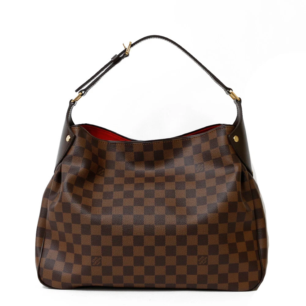 LOUIS VUITTON Regia Shoulder Bag Brown Damier canvas Damier from japan used  | eBay