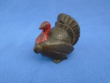 Original Antique A.C. Williams Cast Iron Turkey Still Coin Bank Nice