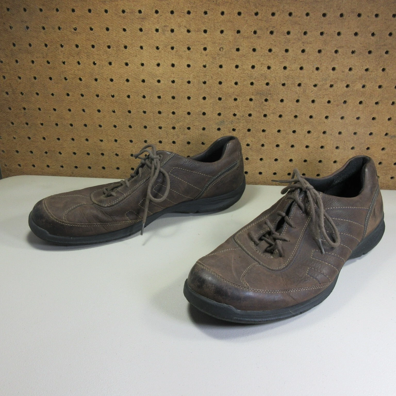 Oxford Clarks da uomo in pelle marrone Wave Walk 11 5 M