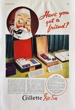 1937 Gillette Razor Gift Set Vintage Ad Have you got a friend