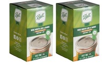 2 ~ New!! Box of 12 BALL Wide Mouth Bands w/ Dome Lids For Mason Jars Canning