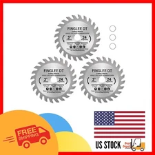 Versatile 3" TCT Circular Saw Blade, 24 Teeth for DIY Crafts and Professionals