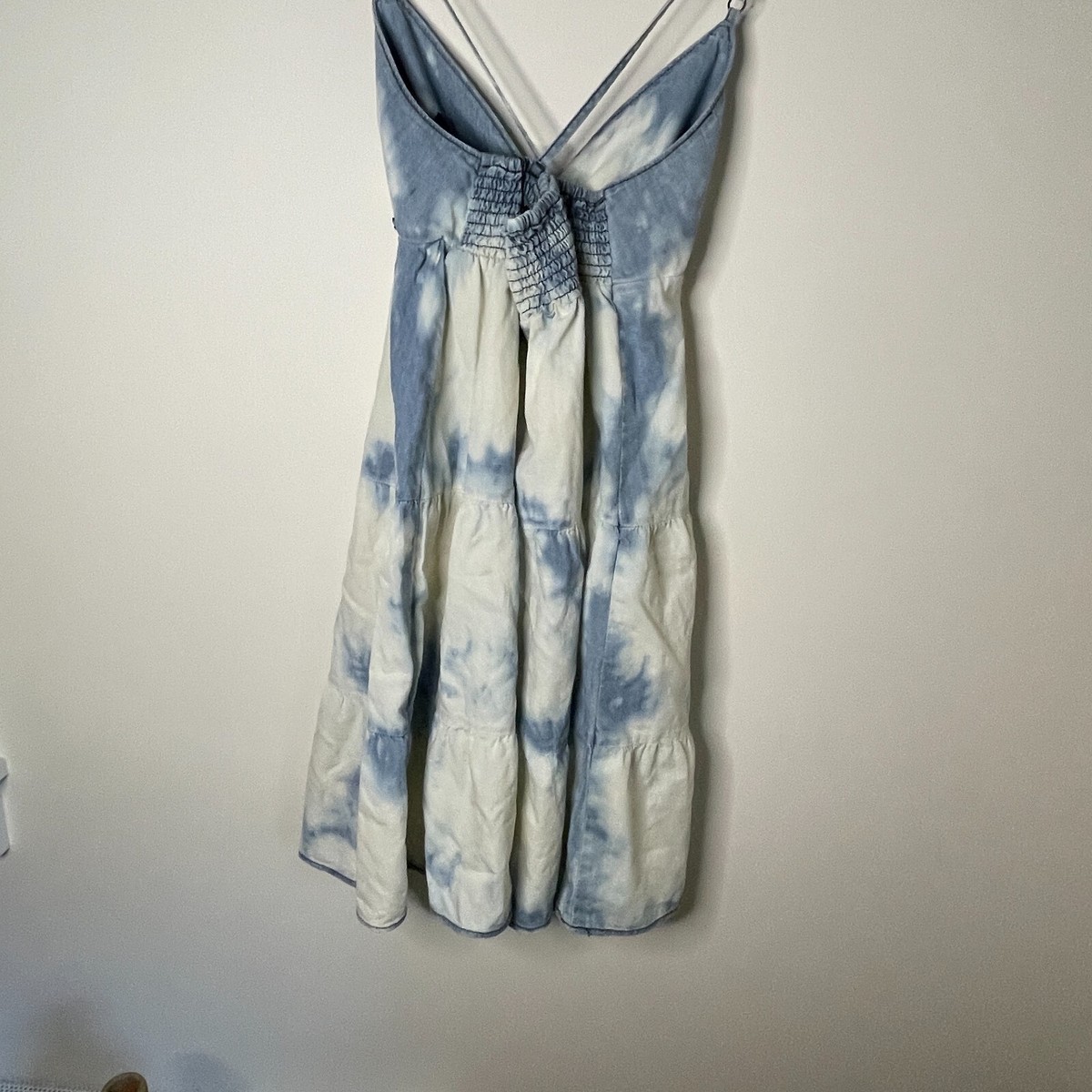 Seven For All Mankind Women's Denim Jean Blue Bleached Strap